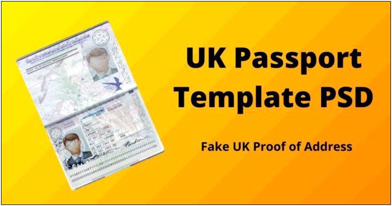 Fake Id Uk Templates Free Download