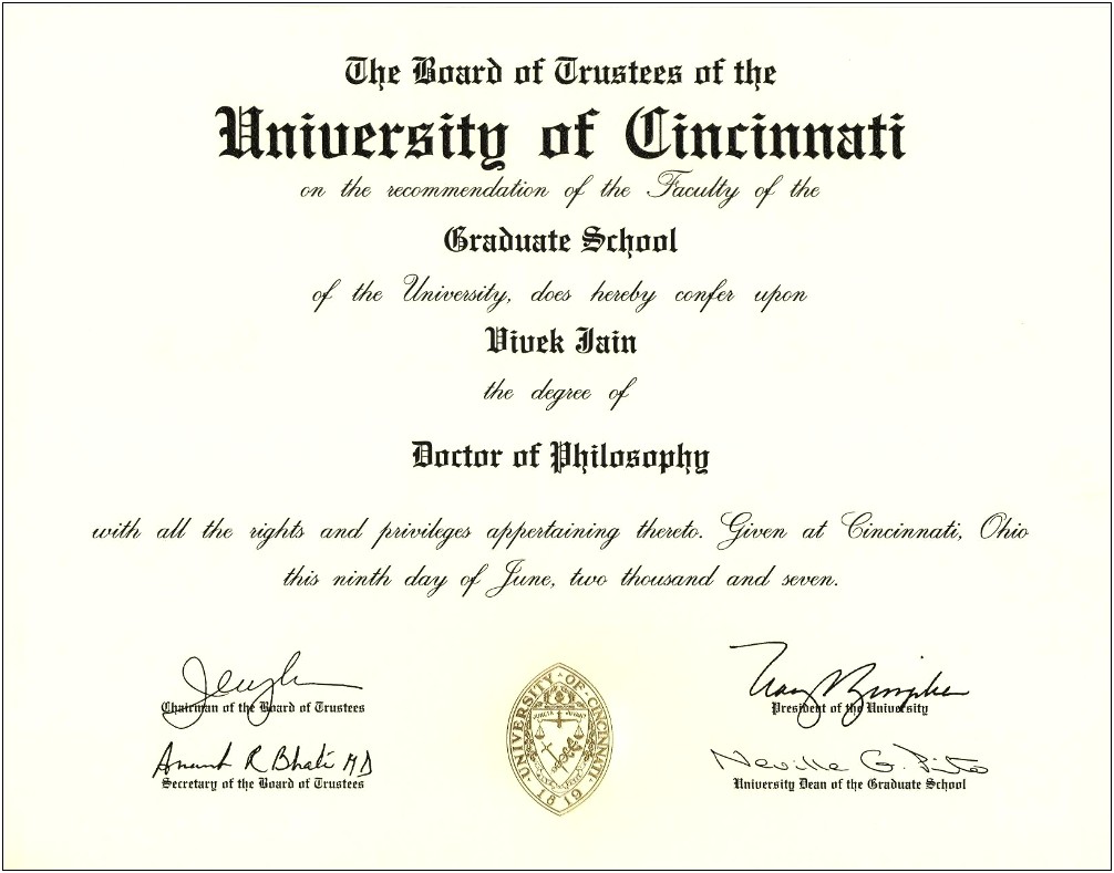 Fake Phd Degree Template Free Download