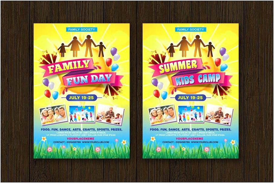 Family Fun Day Flyer Free Template