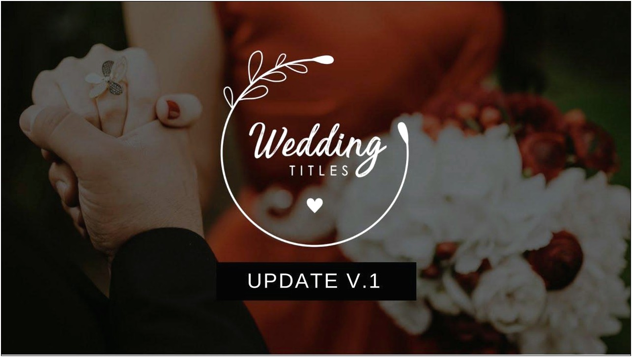 Fcpx Wedding Title Templates Free Download