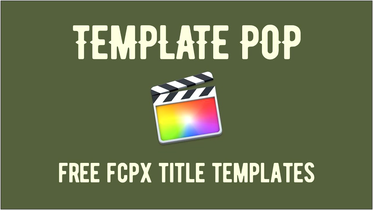 Final Cut Pro Photo Album Template Free