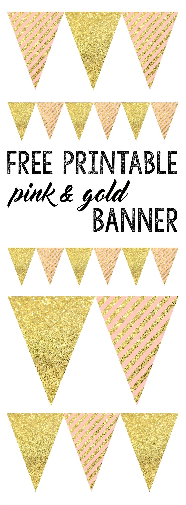 First Birthday Gold Free Printable Templates