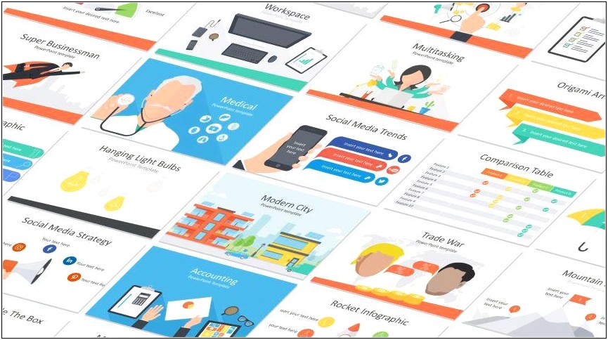 Flat Design Powerpoint Templates Free Download