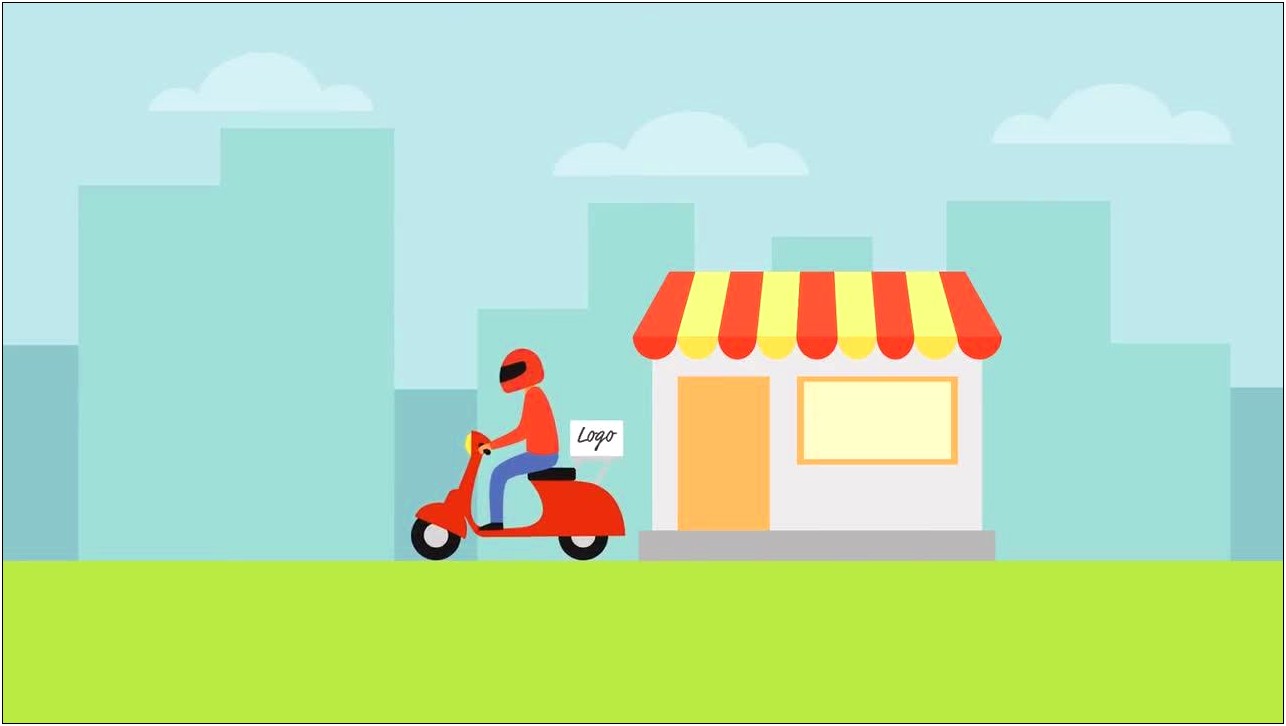 Food Delivery After Effects Template Free