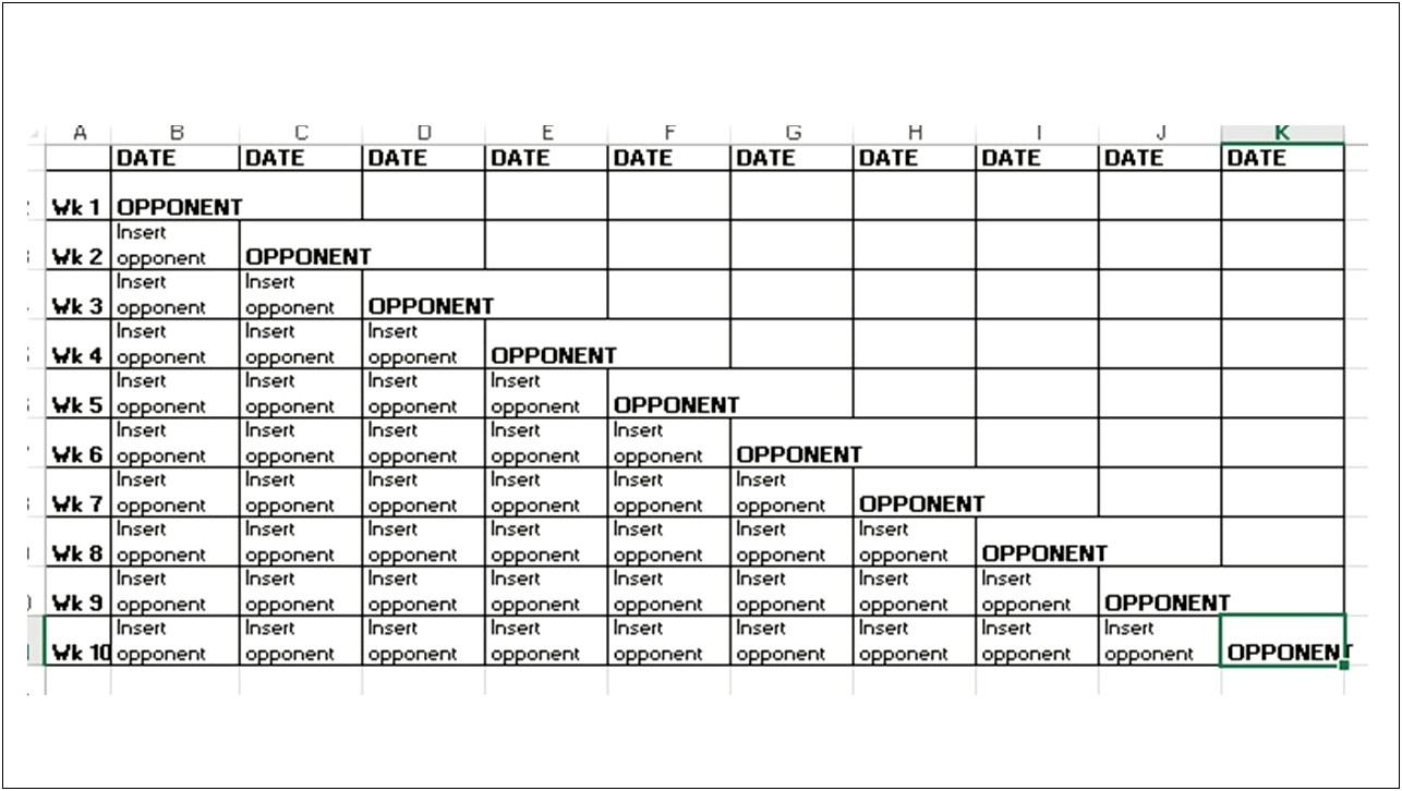 Football Game Day Doc Template Free