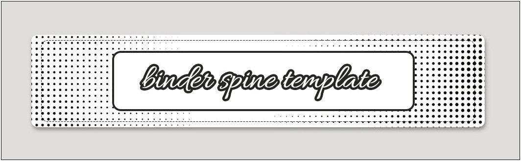 Free 1 2 Binder Spine Template