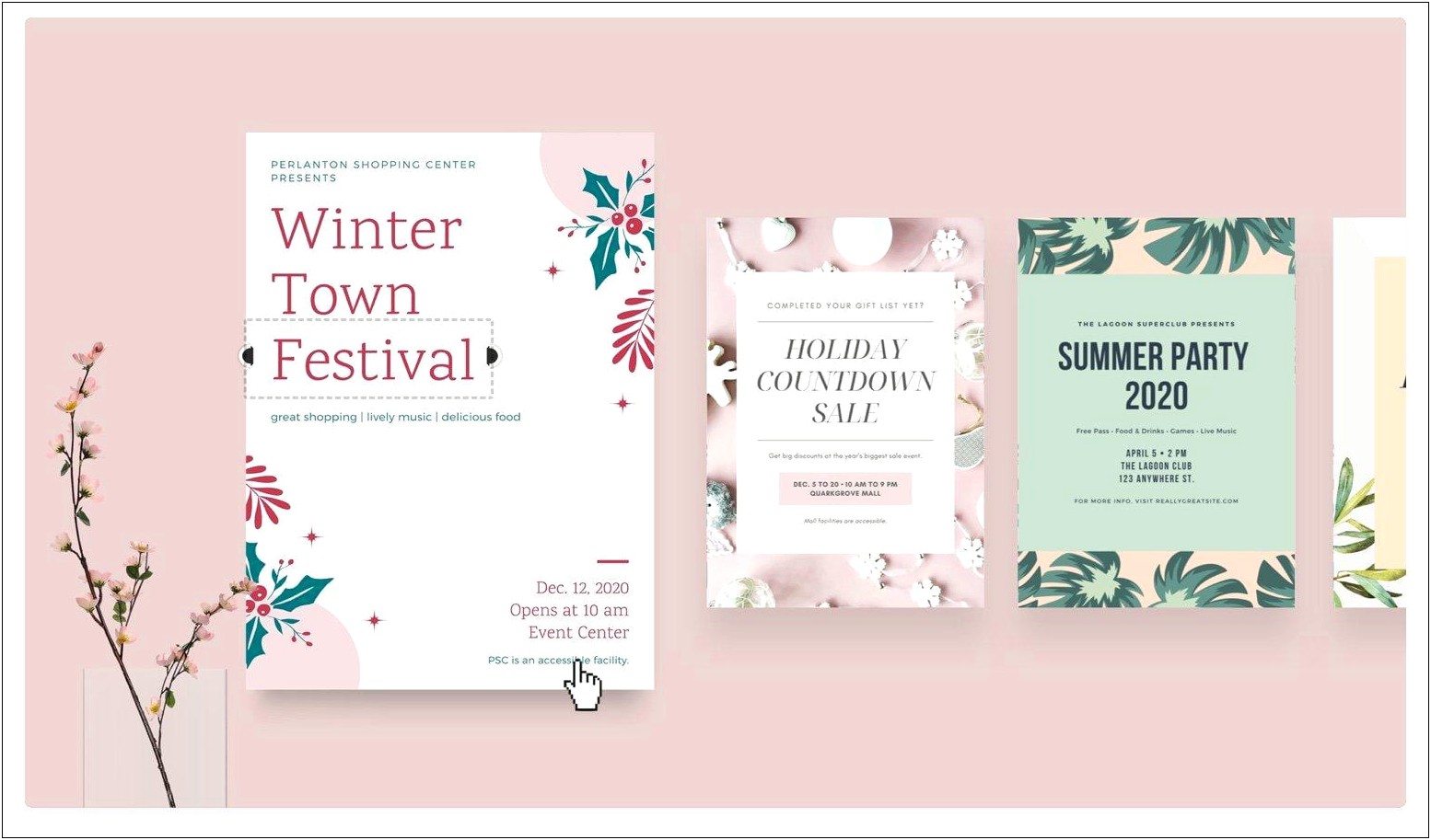 Free 11 X 17 Holiday Poster Template