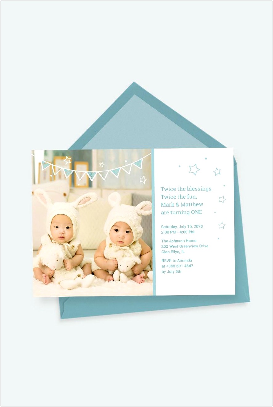 Free 1st Birthday Invitation Templates Photoshop