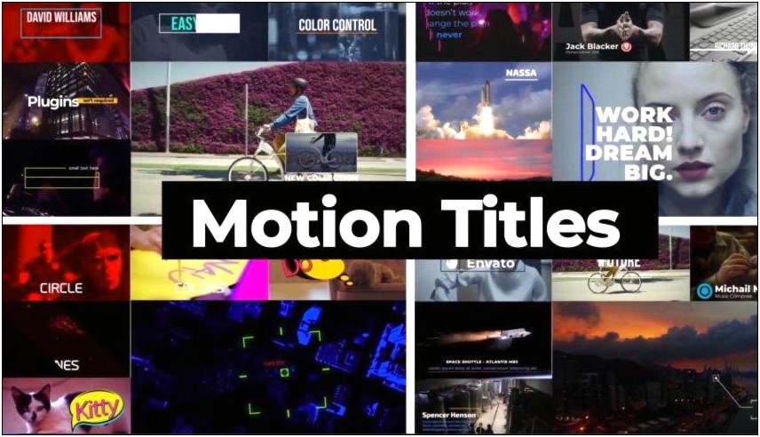Free 3d Motion Title Templates For Premiere