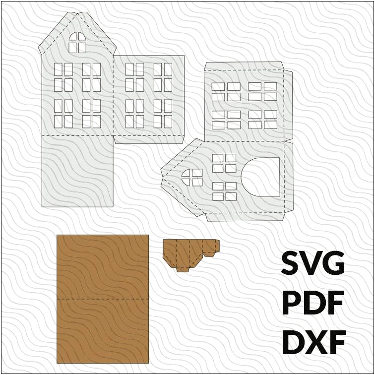 Free 3d Svg Papercrafting House Template