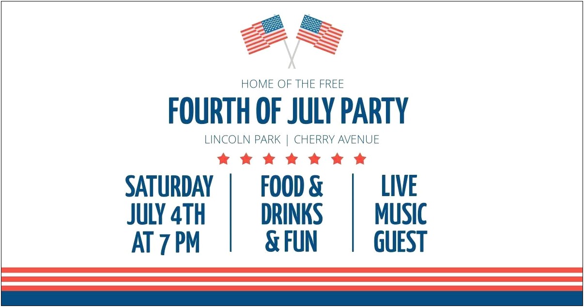 Free 4th Of July Card Templates