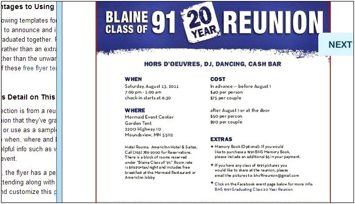 Free 50th Class Reunion Invitation Templates For Word