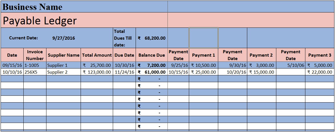 Free Accounts Payable Aging Report Excel Template