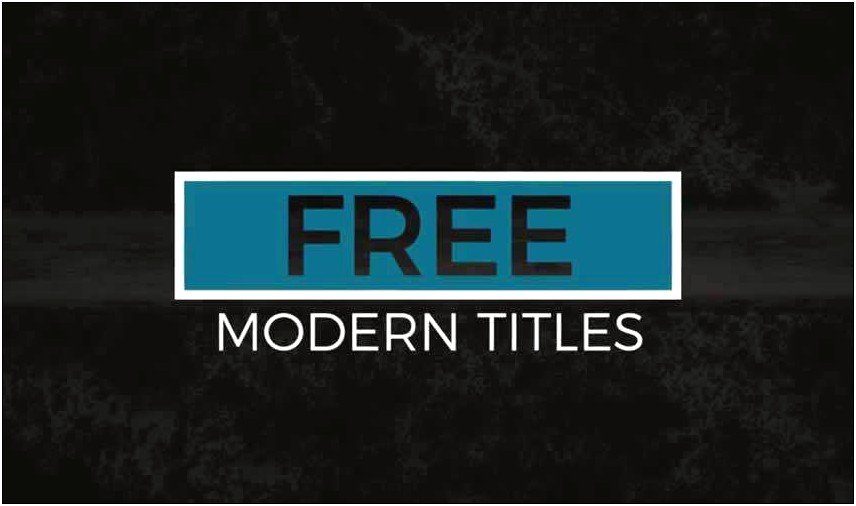 Free Adobe After Effects Templates Cc 2015