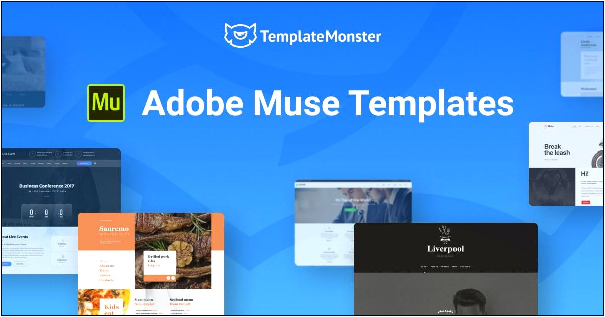 Free Adobe Muse Templates With Assets