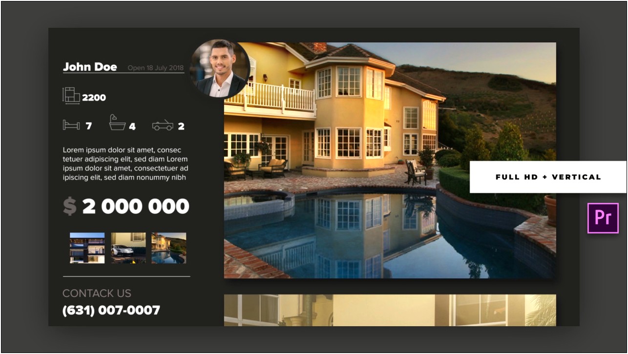 Free Adobe Premiere Real Estate Template