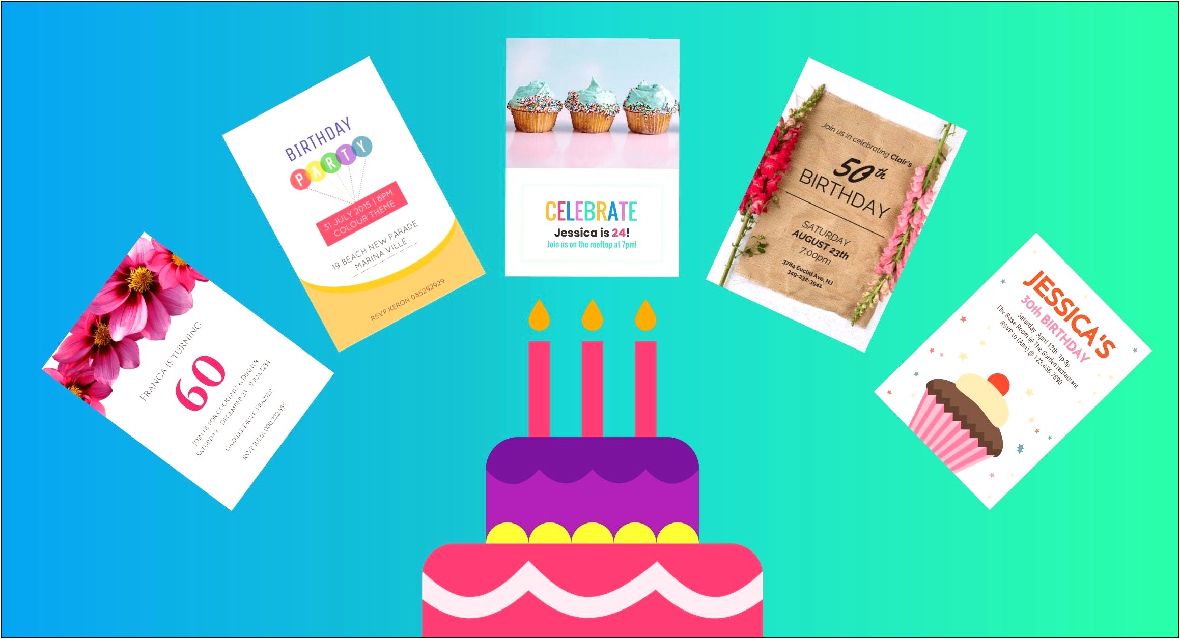 Free Adult Powerpoint Birthday Invitation Templates