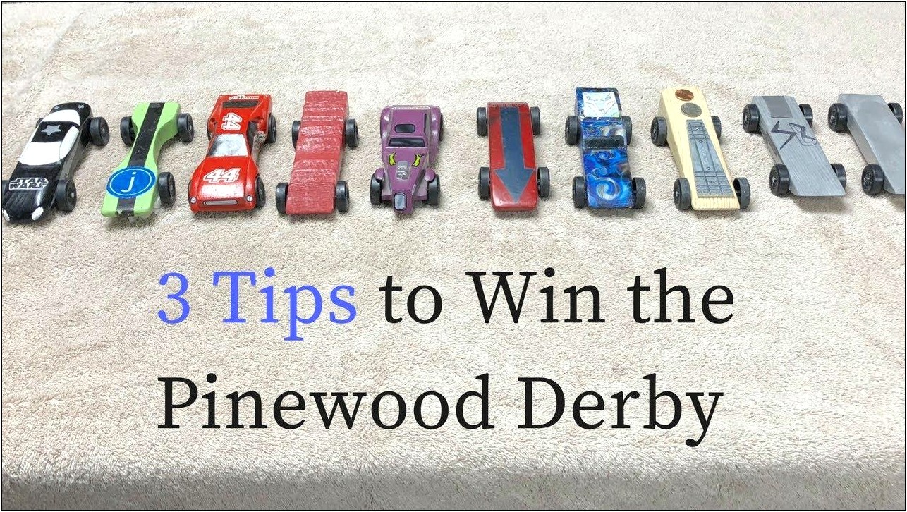 Free Aerodynamic Pinewood Derby Car Templates