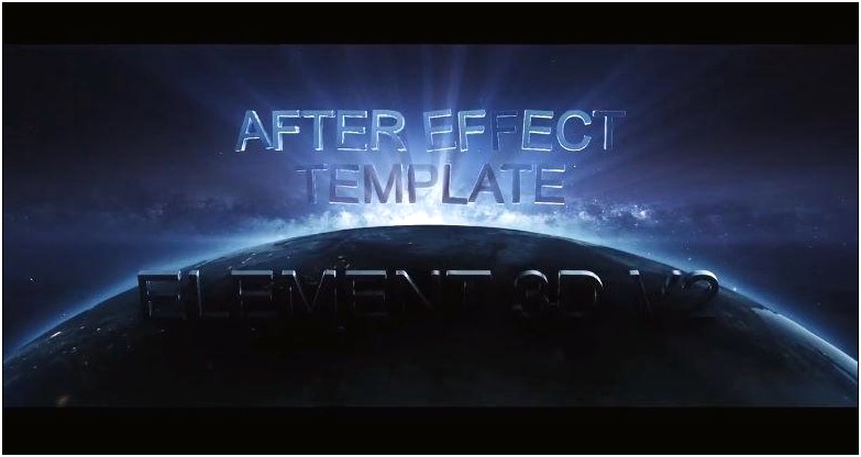 Free After Effects Cinema Title Template Project