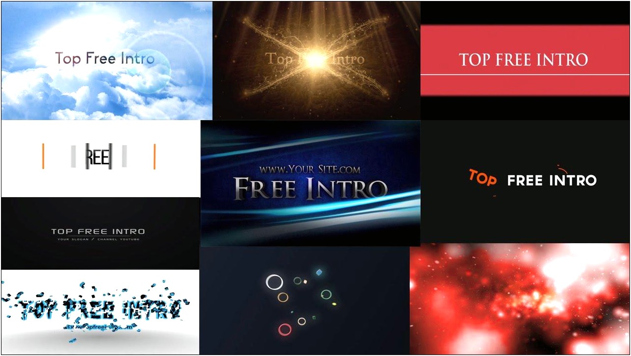 Free After Effects Templates No Plugins Required