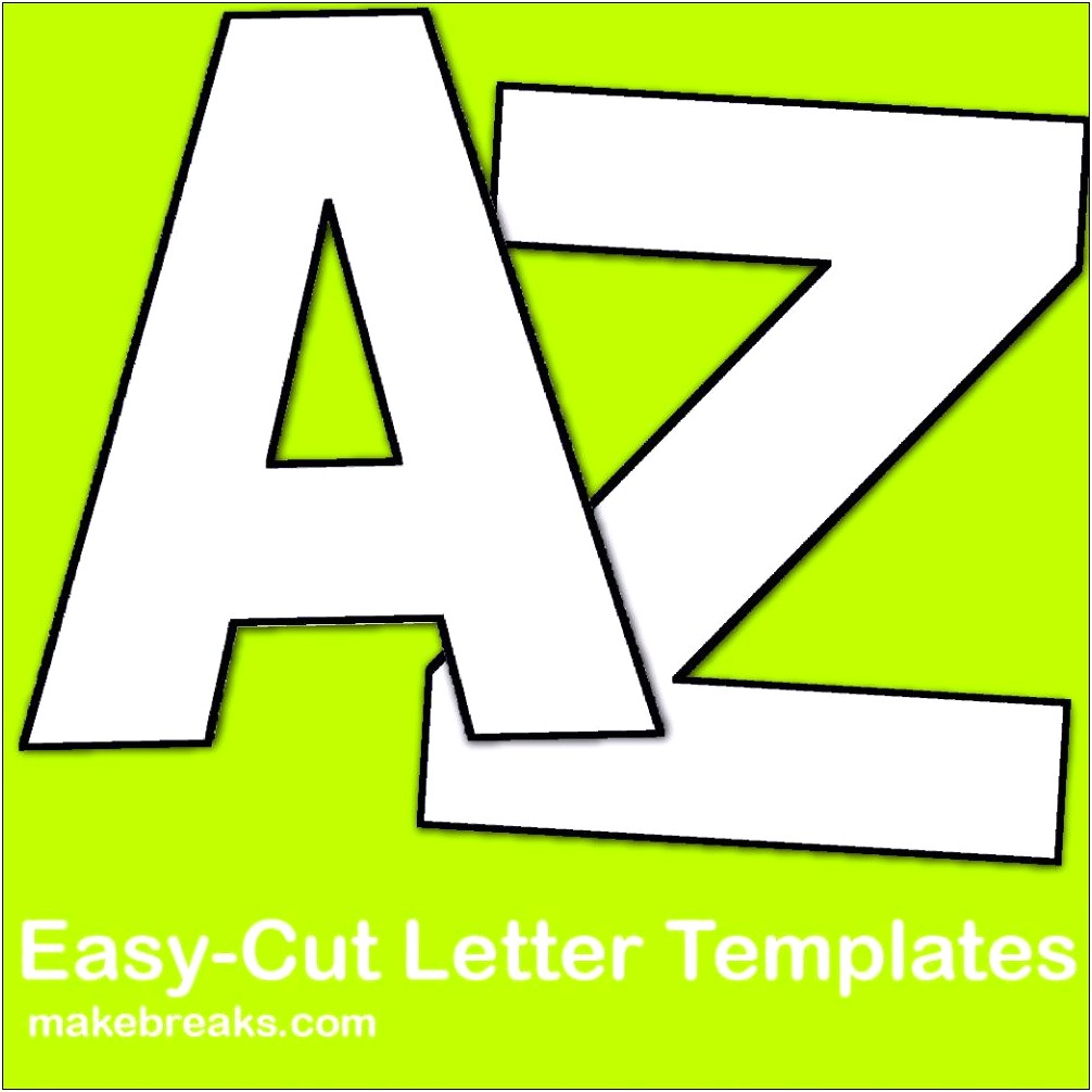 Free Alphabet Letter Templates For Teachers Templates : Resume