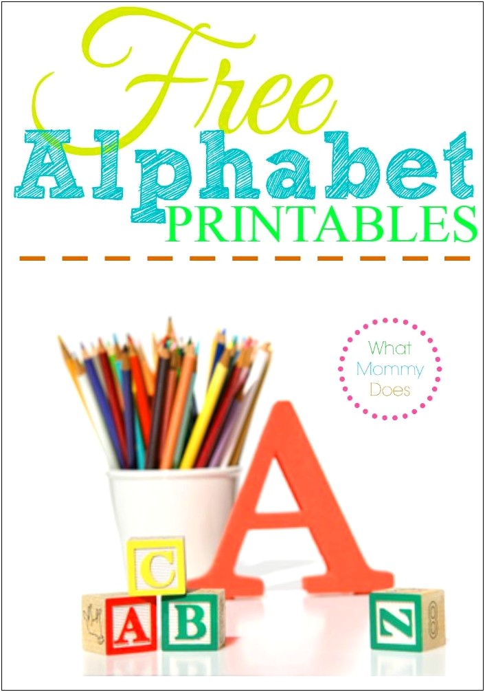 Free Alphabet Letter Templates To Print Pdf Templates : Resume
