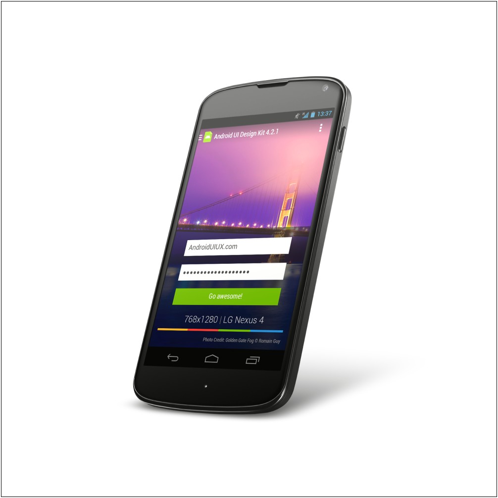 Free Android Gui Psd Design Template