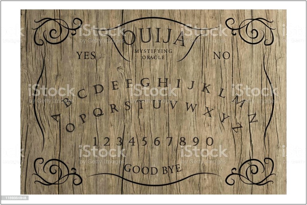 Free Animation Ouija Board Invitation Template