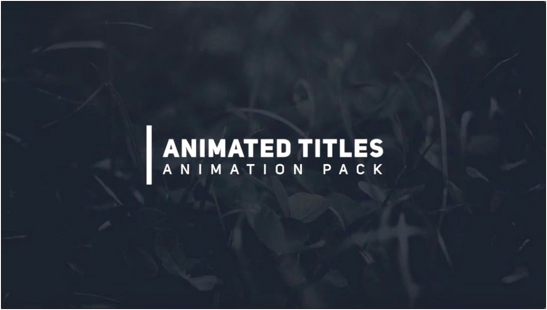 Free Arcade After Effects Title Templates Cs6