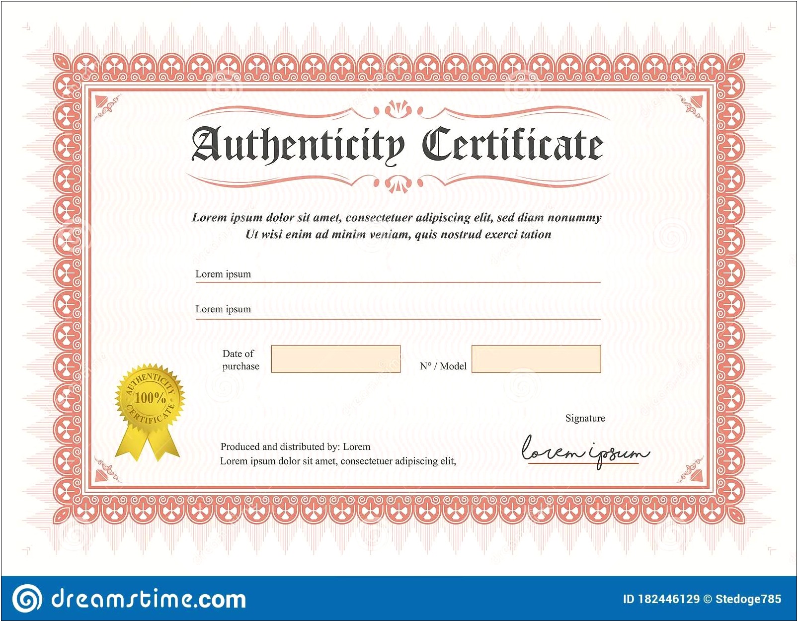 Free Art Certificate Of Authenticity Templates