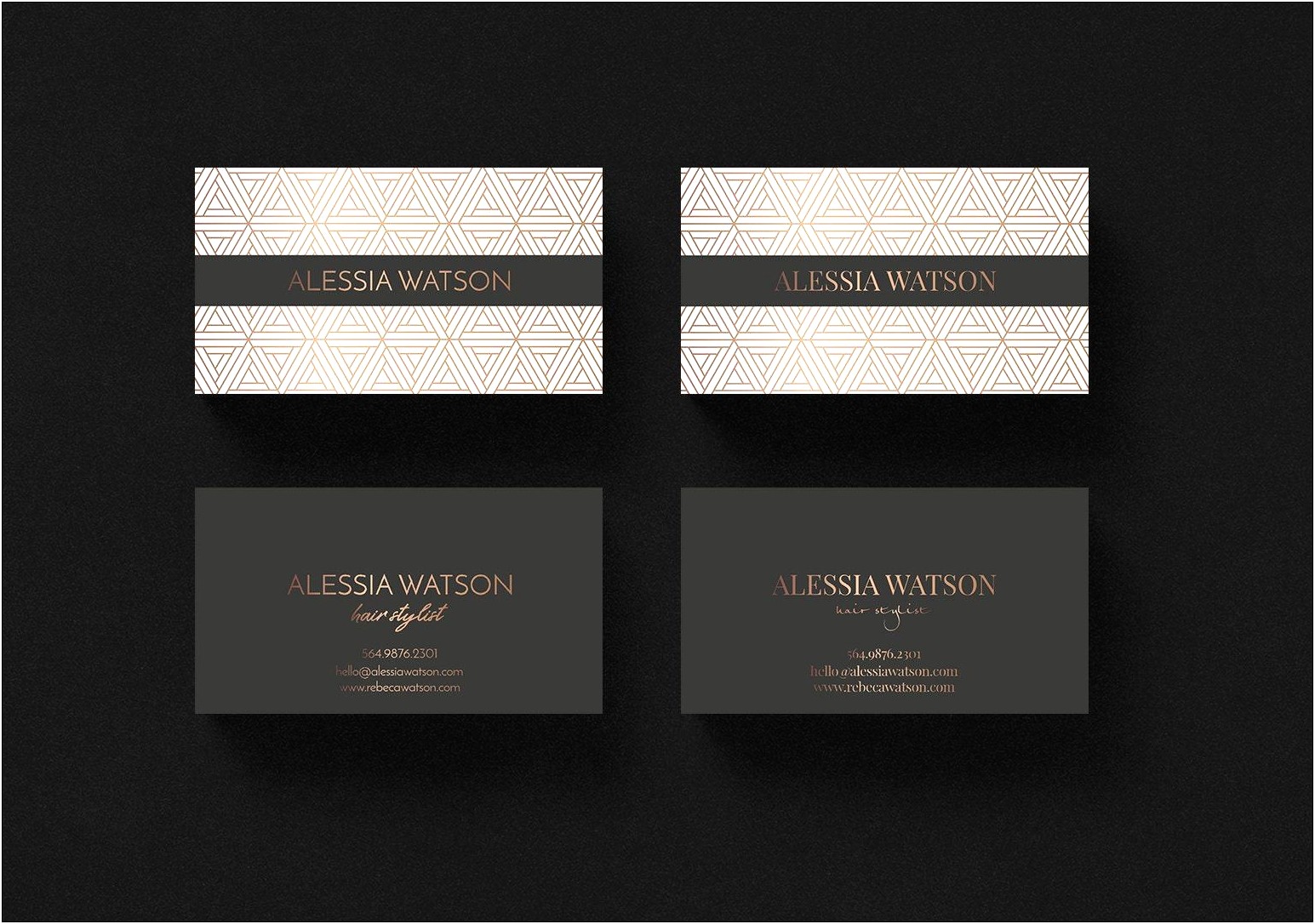 Free Art Deco Business Card Template