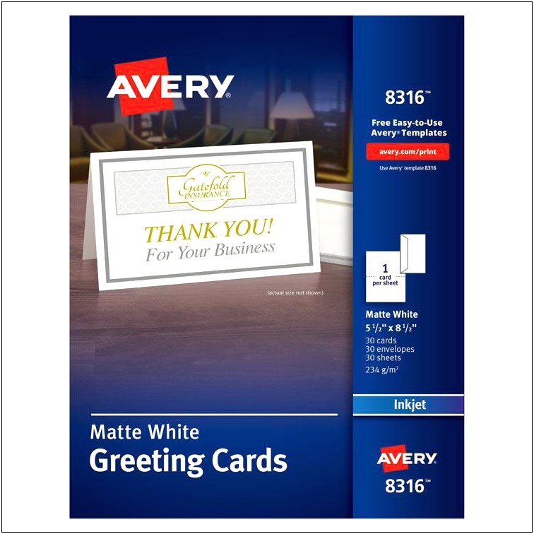 Free Avery 8376 Business Card Template