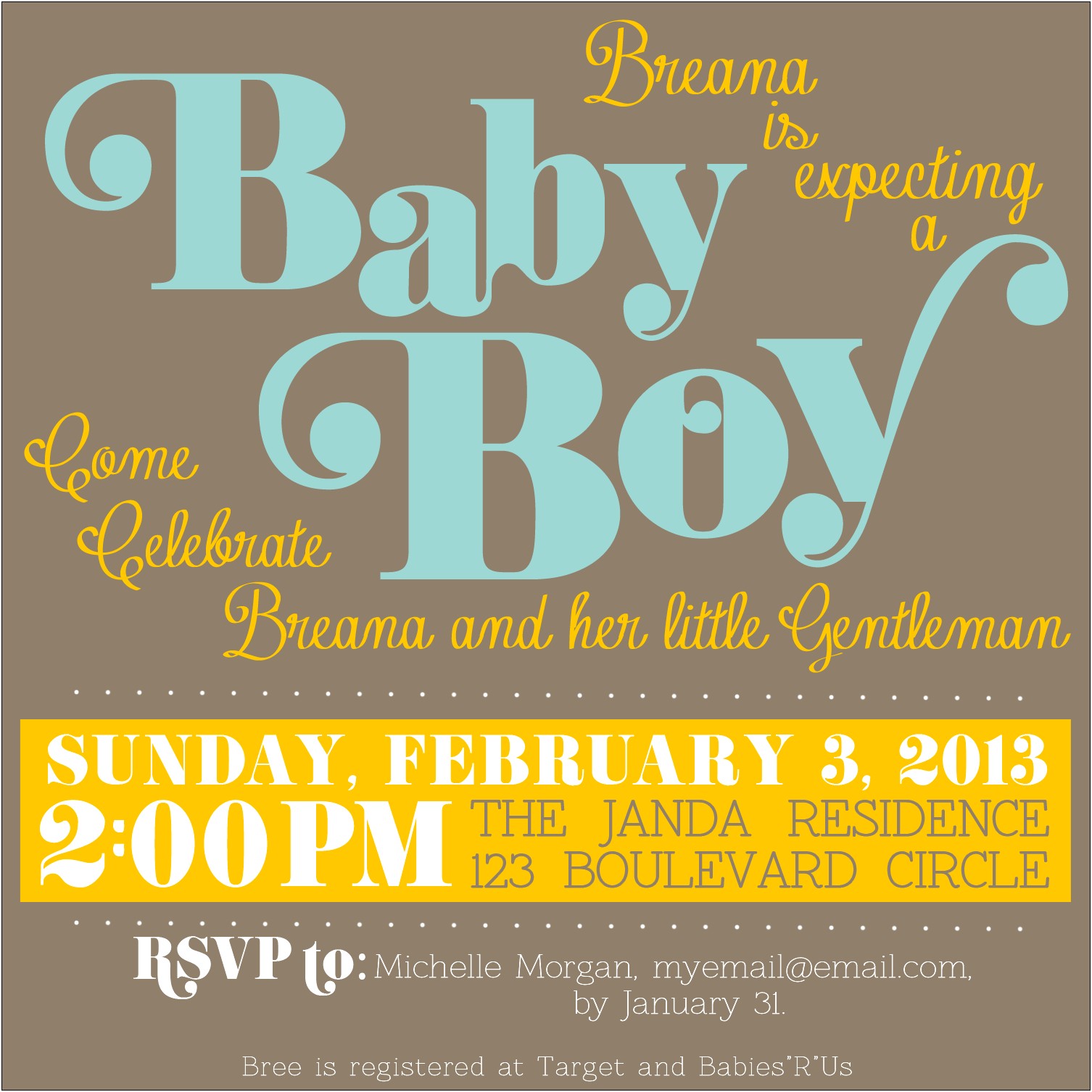 Free Baby Shower Invitation Templates For Email