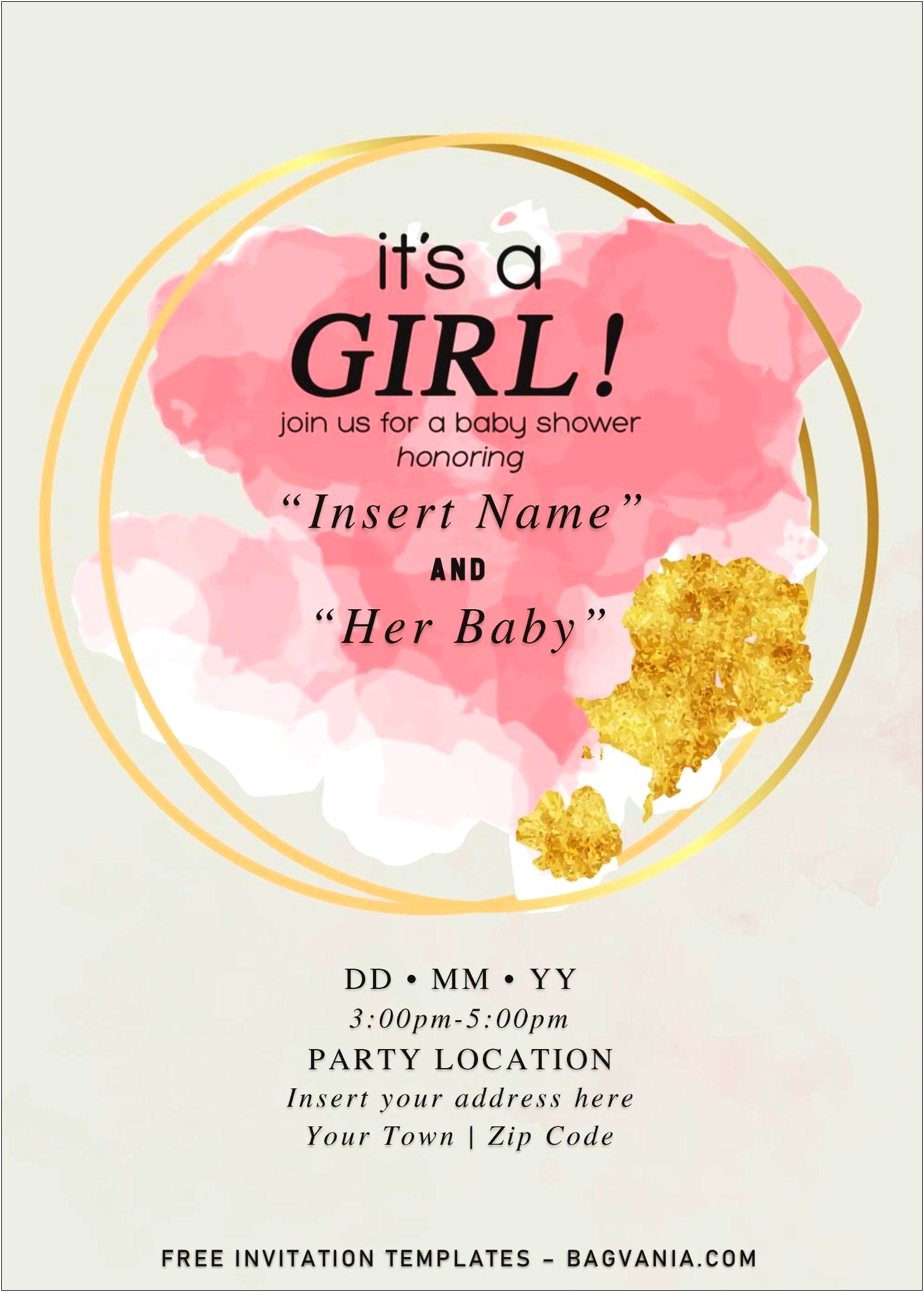 Free Baby Sprinkle Invitation Templates For Word