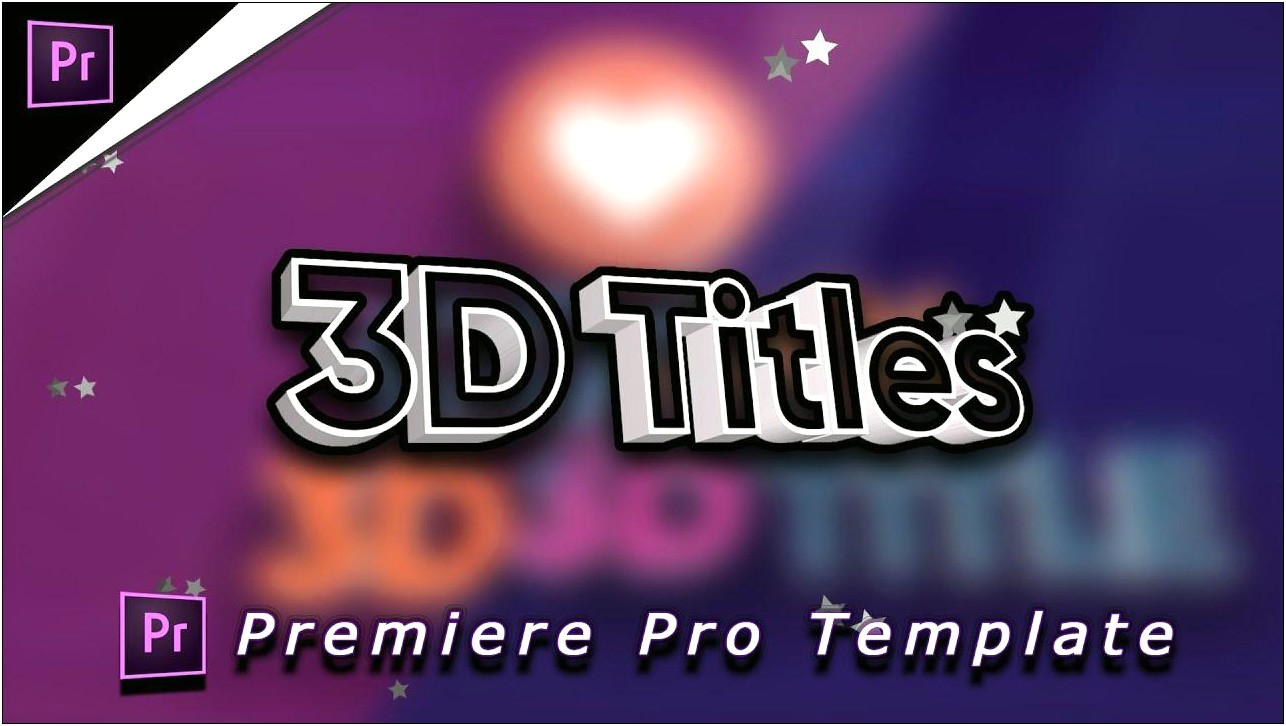 Free Basic 3d Motion Title Templates For Premiere