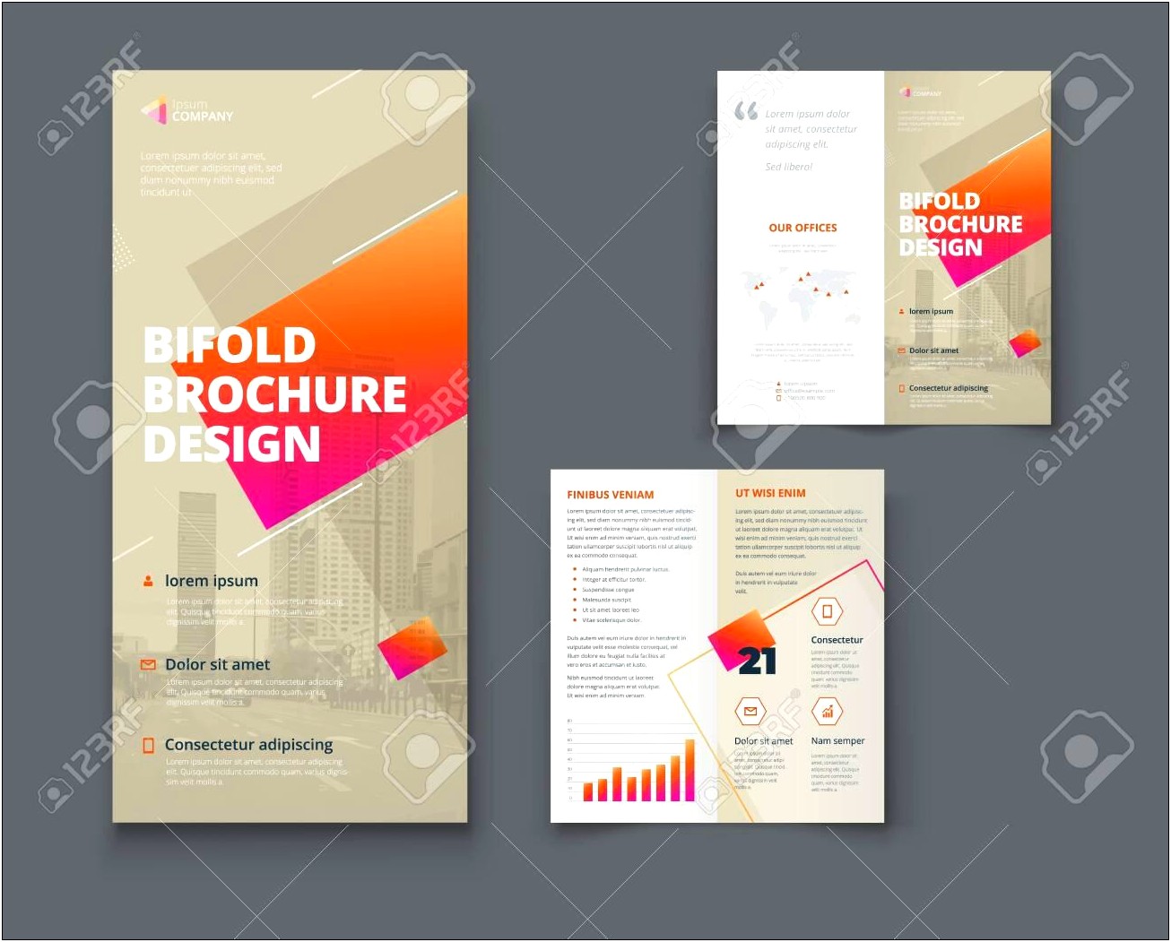 Free Bi Fold Brochure Design Templates