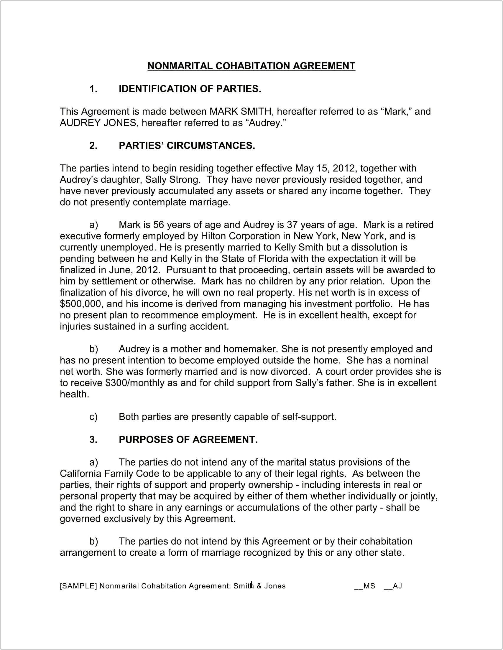 Free Binding Financial Agreement Template Pdf