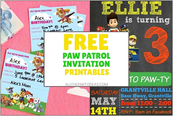 Free Birthday Invitation Templates For Facebook