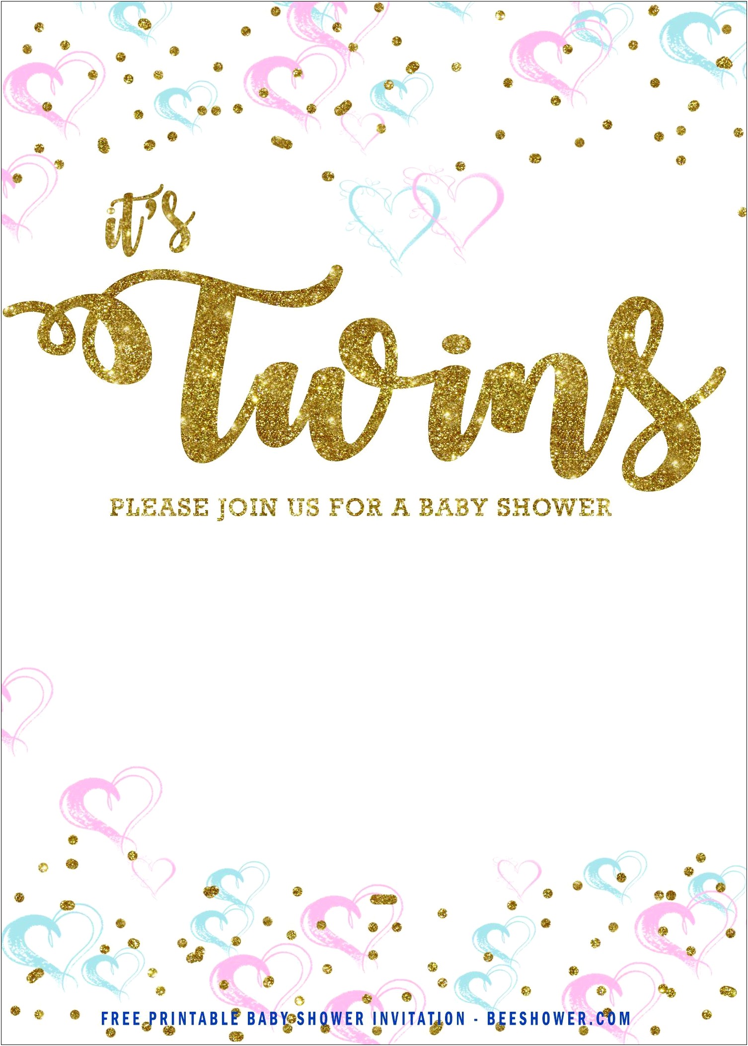 Free Birthday Invitation Templates For Twins