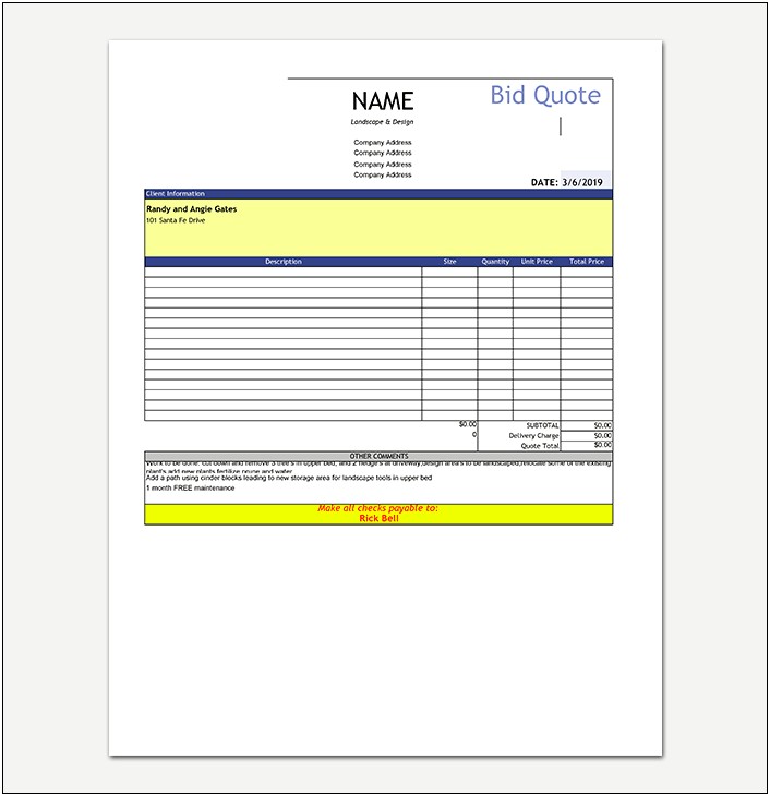 Free Blank 6 Column Accounting Pad Template