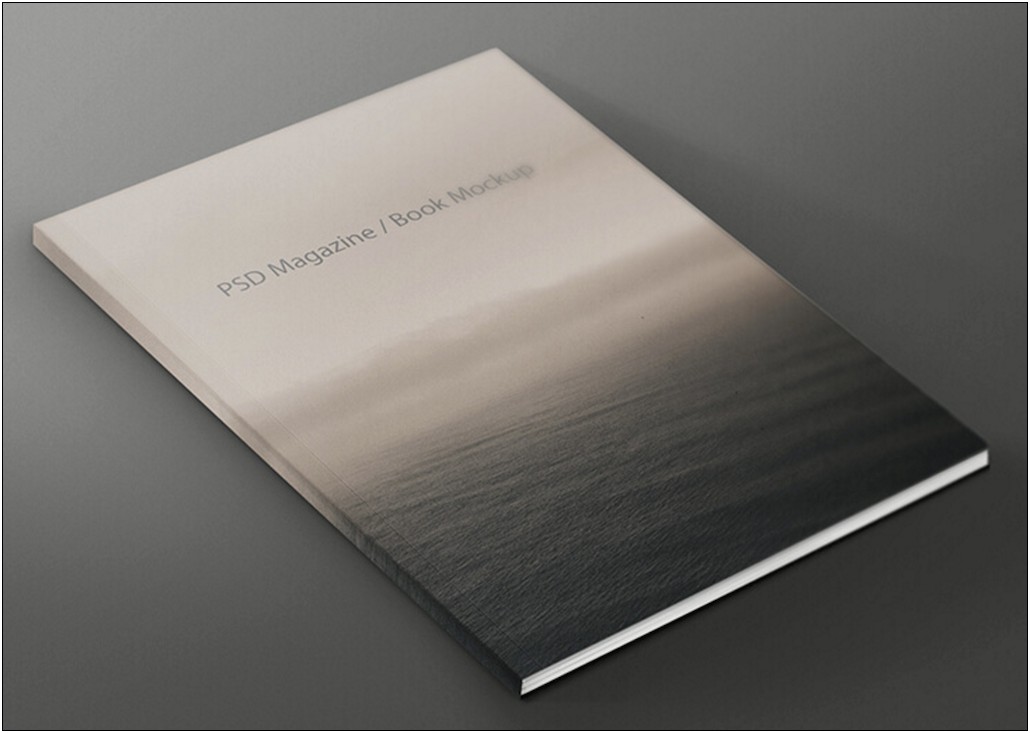 Free Blank Book Cover Template Psd