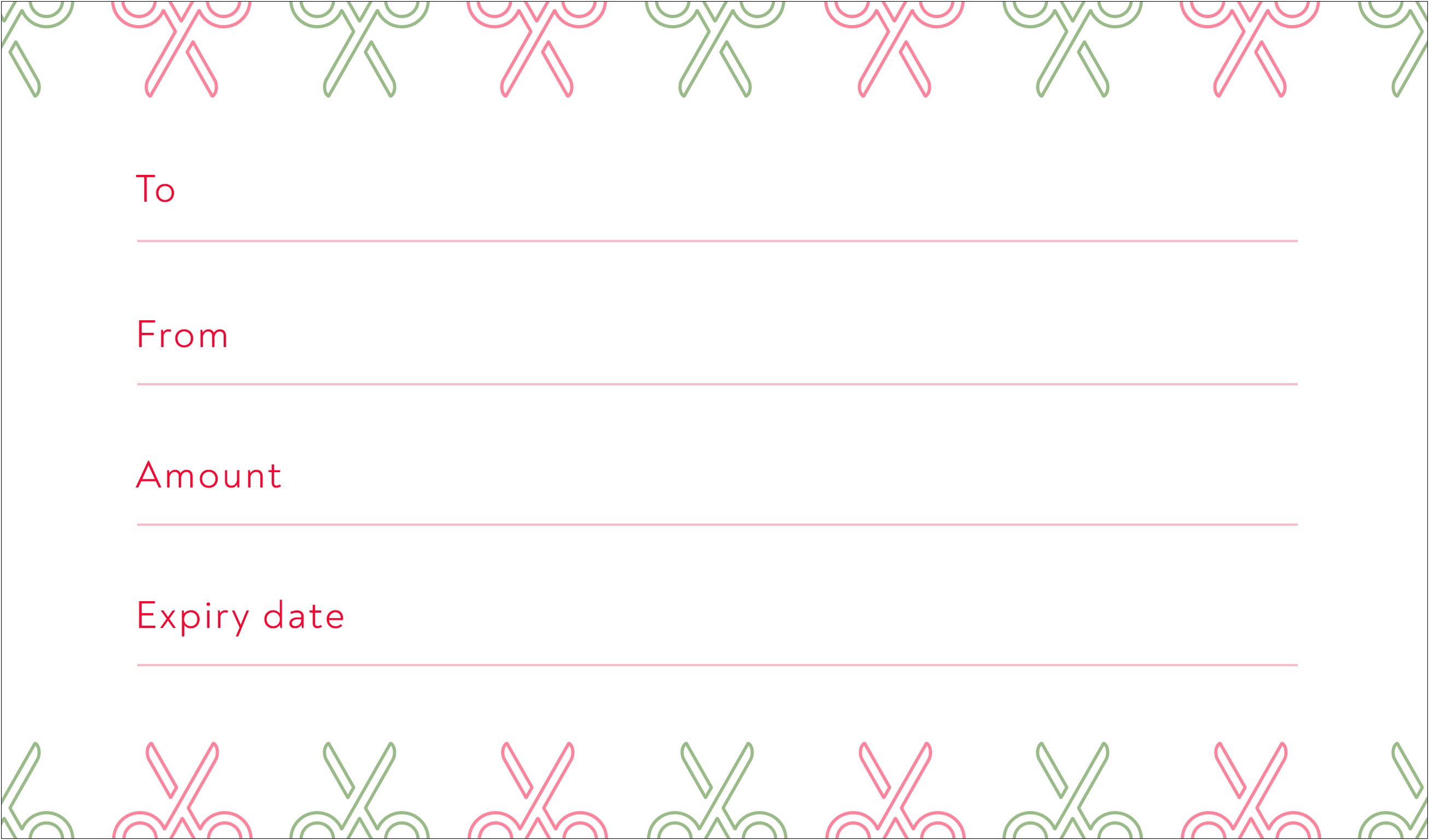 Free Blank Gift Certificate Template Downloads