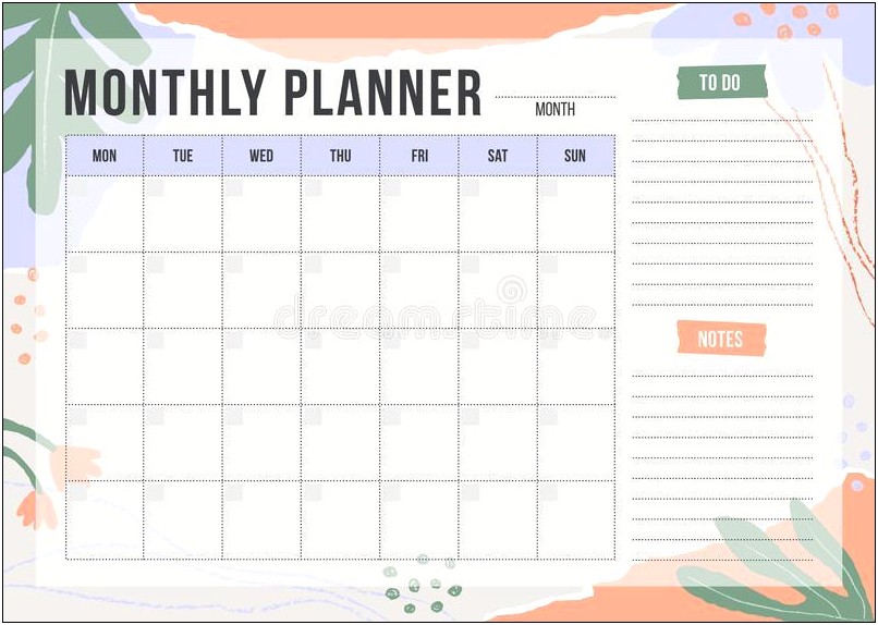 Free Blank Monthly Chalkboard Calendar Template