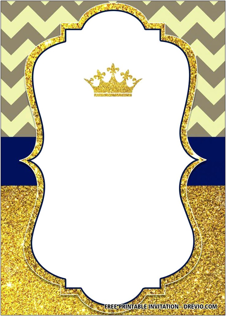 Free Blank Templates Christening Boy Blue And Gold