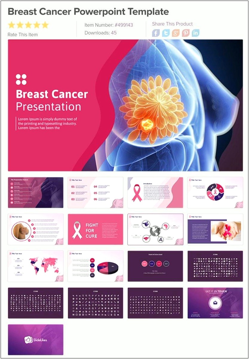Free Powerpoint Templates Breast Cancer Awareness - Templates : Resume ...