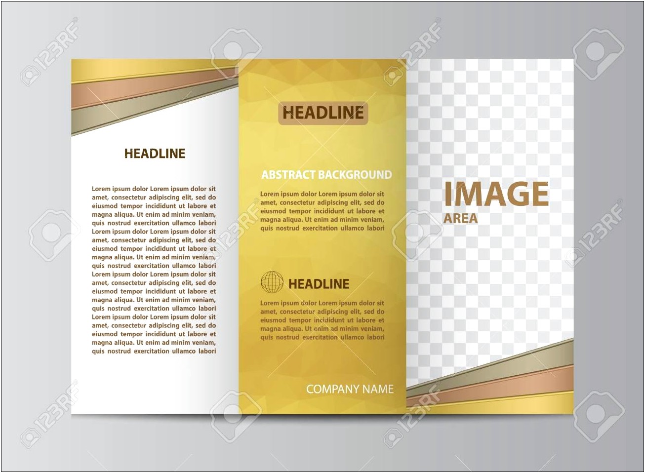 Free Brochure Template Black Or Yellow Lab