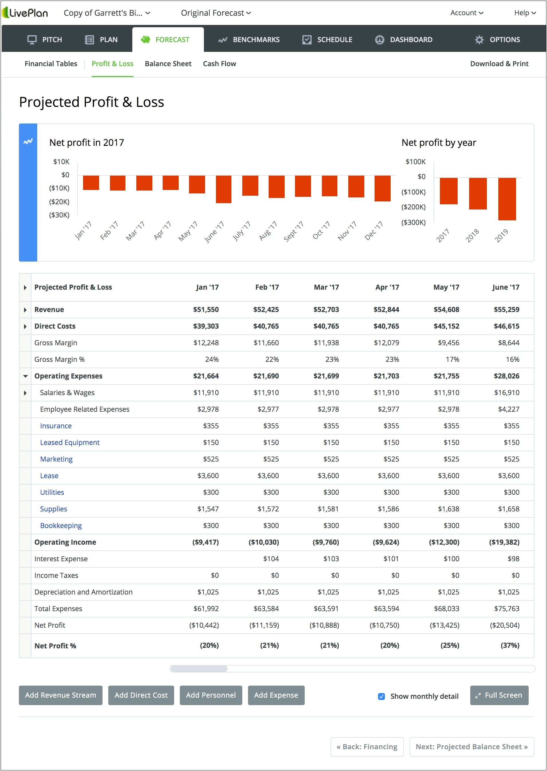 Free Business Financial Statement Template Excel