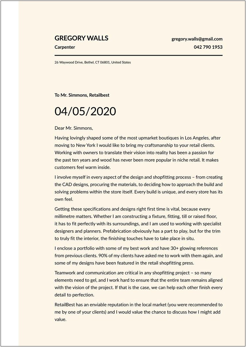 Free Business Letter Template For Mac