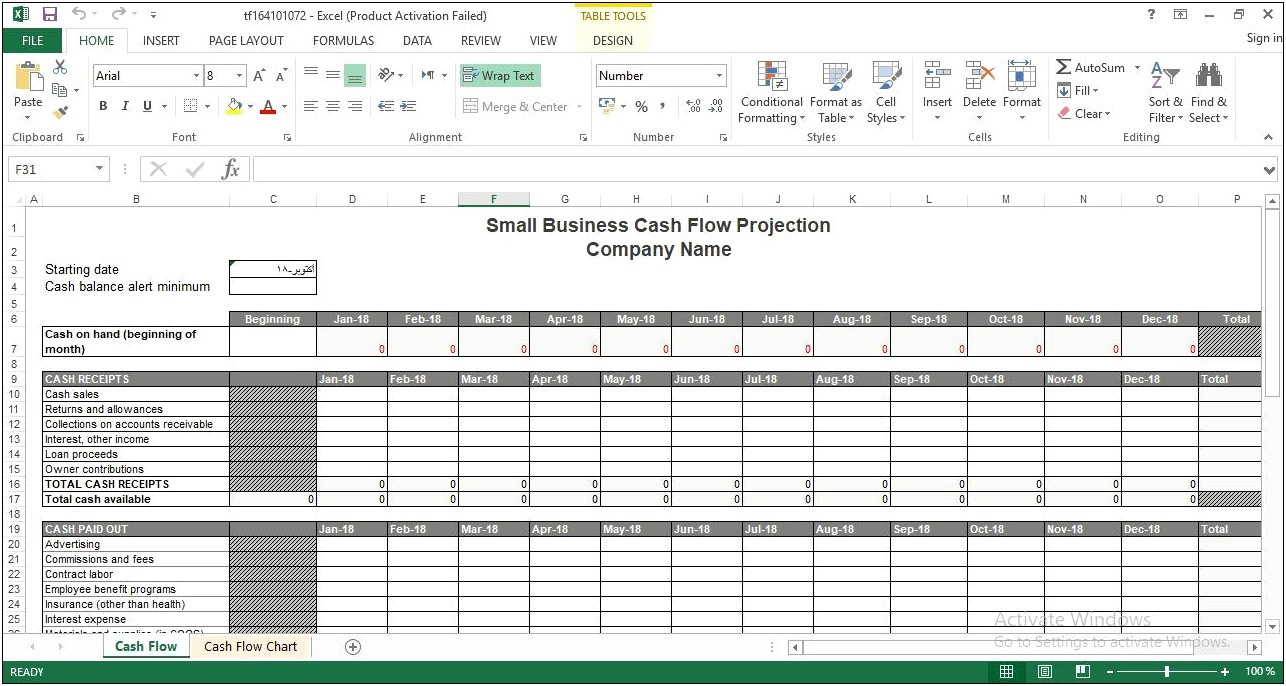 Free Business Plan Financial Projections Template Excel Templates