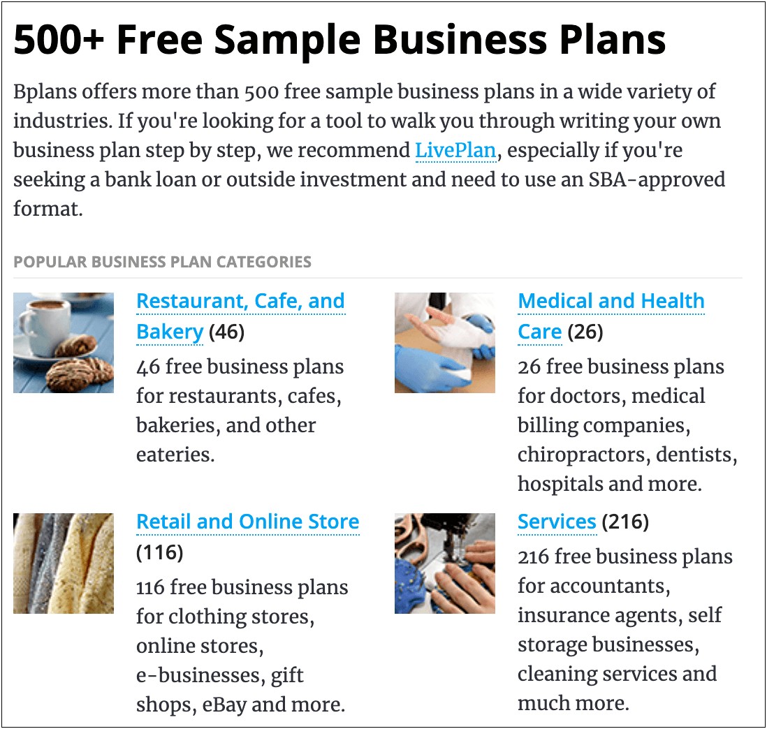 Free Business Plan Template Retail Store